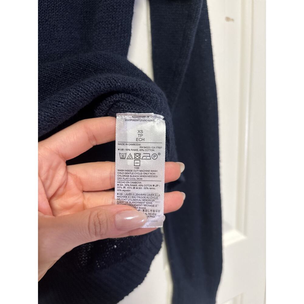 Banana Republic Navy Blue Knit Sweater XS - Picture 6 of 8